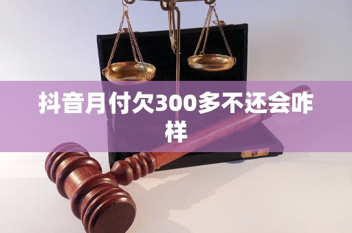 抖音月付欠300多不还会咋样