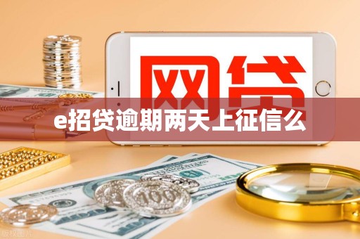 e招贷逾期两天上征信么