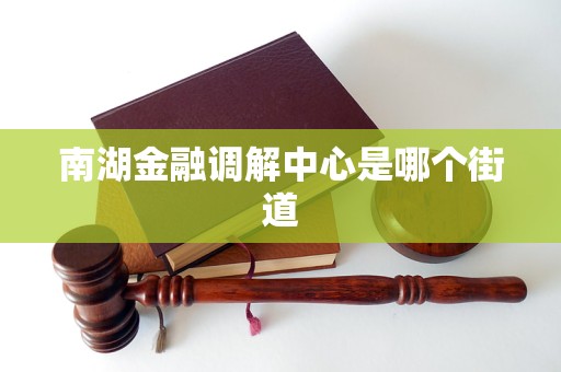 南湖金融调解中心是哪个街道