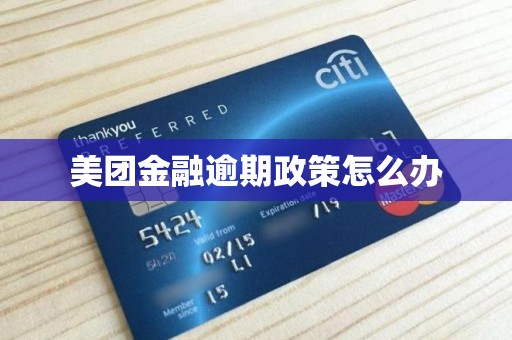 美团金融逾期政策怎么办