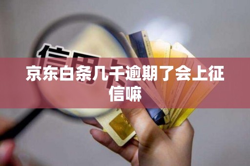 京东白条几千逾期了会上征信嘛