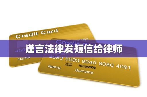 谨言法律发短信给律师
