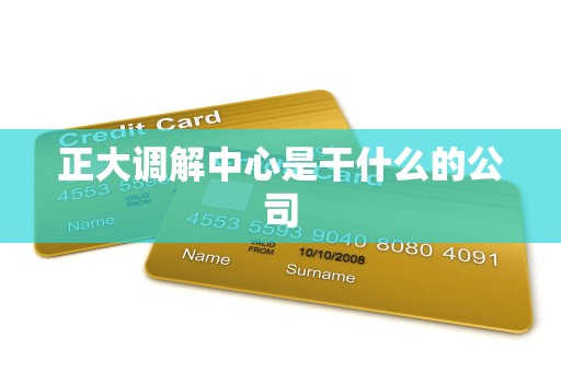 正大调解中心是干什么的公司