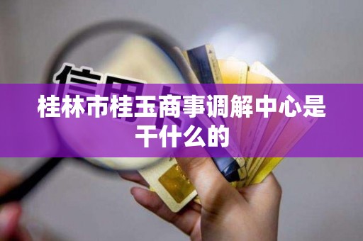 桂林市桂玉商事调解中心是干什么的