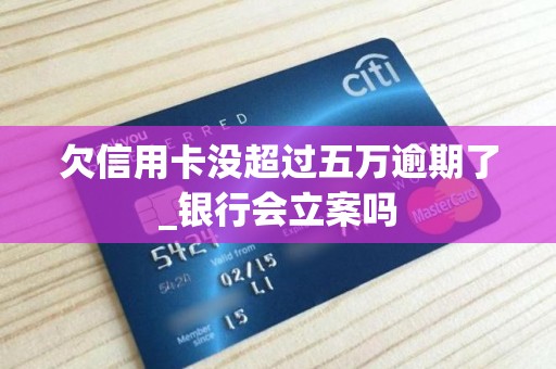 欠信用卡没超过五万逾期了_银行会立案吗
