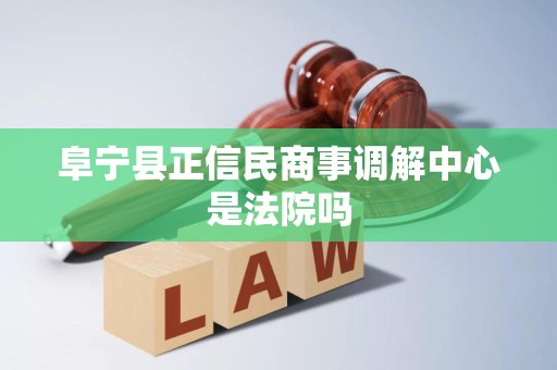 阜宁县正信民商事调解中心是法院吗