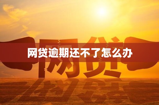 网贷逾期还不了怎么办
