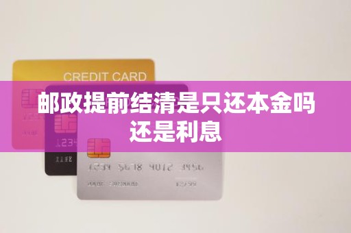 邮政提前结清是只还本金吗还是利息