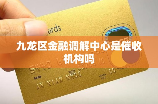 九龙区金融调解中心是催收机构吗