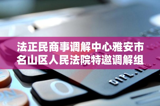 法正民商事调解中心雅安市名山区人民法院特邀调解组织