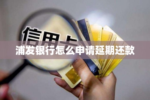 浦发银行怎么申请延期还款