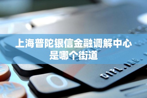 上海普陀银信金融调解中心是哪个街道