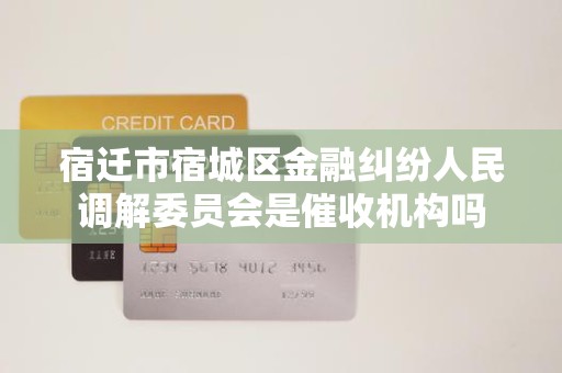 宿迁市宿城区金融纠纷人民调解委员会是催收机构吗