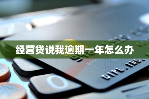 经营贷说我逾期一年怎么办