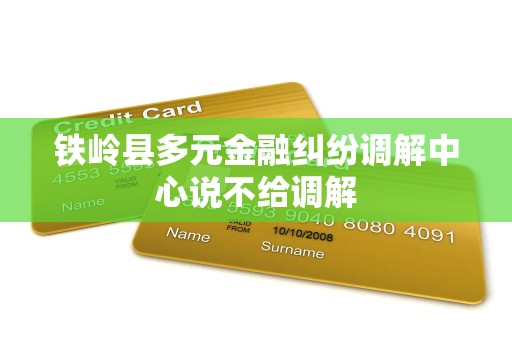 铁岭县多元金融纠纷调解中心说不给调解