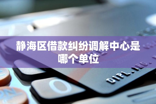 静海区借款纠纷调解中心是哪个单位