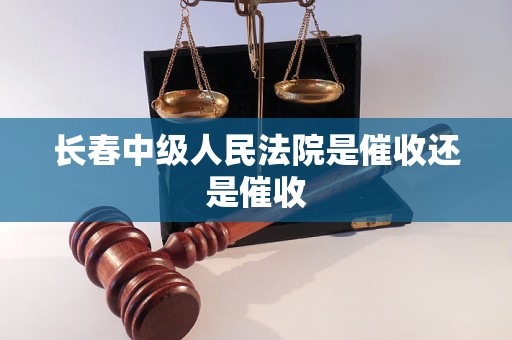 长春中级人民法院是催收还是催收