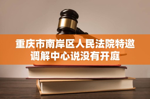 重庆市南岸区人民法院特邀调解中心说没有开庭