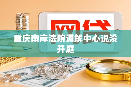 重庆南岸法院调解中心说没开庭