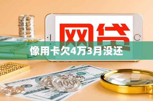 像用卡欠4万3月没还