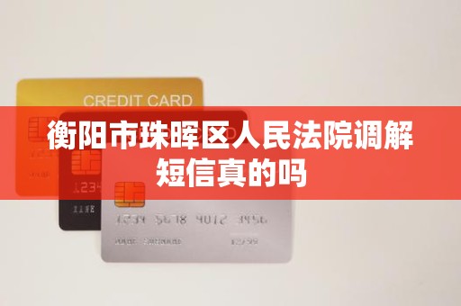 衡阳市珠晖区人民法院调解短信真的吗