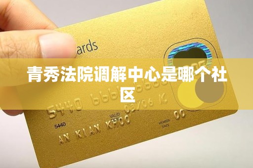 青秀法院调解中心是哪个社区