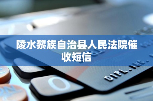 陵水黎族自治县人民法院催收短信