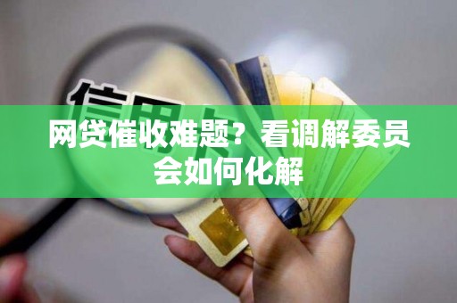 网贷催收难题？看调解委员会如何化解