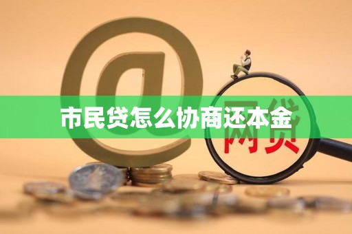 市民贷怎么协商还本金