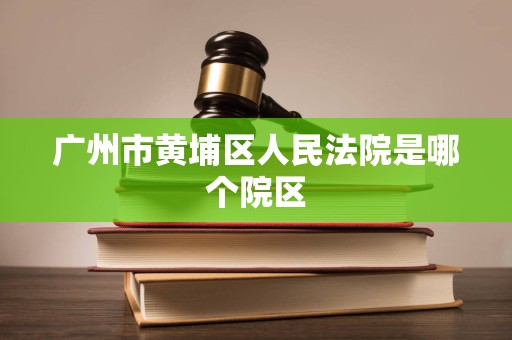 广州市黄埔区人民法院是哪个院区