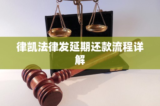 律凯法律发延期还款流程详解
