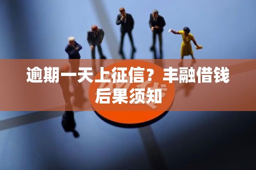 逾期一天上征信？丰融借钱后果须知