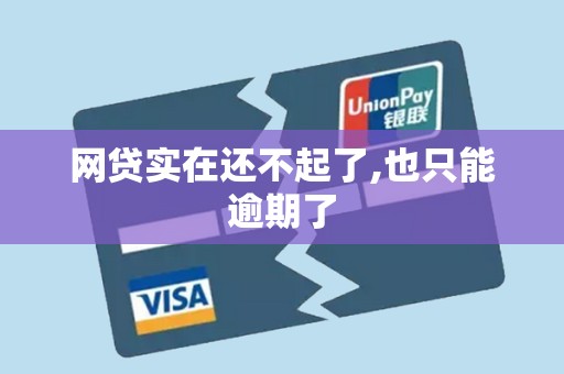 网贷实在还不起了,也只能逾期了