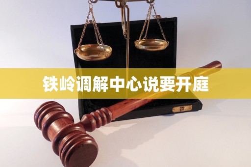 铁岭调解中心说要开庭