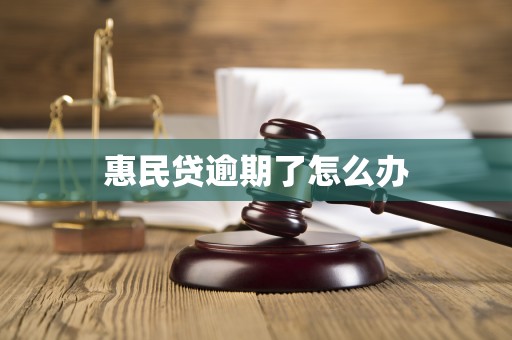 惠民贷逾期了怎么办