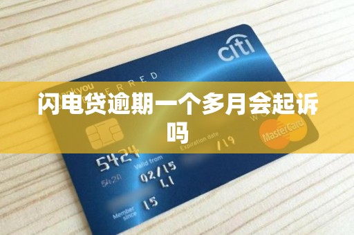 闪电贷逾期一个多月会起诉吗