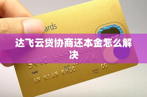 达飞云贷协商还本金怎么解决
