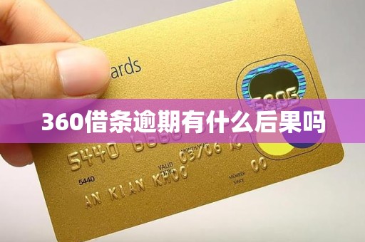 360借条逾期有什么后果吗