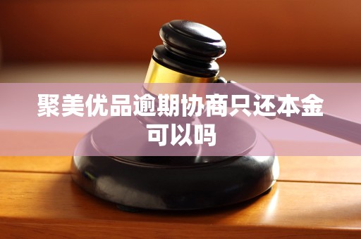 聚美优品逾期协商只还本金可以吗