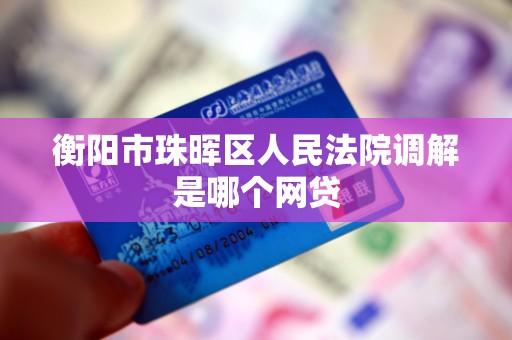 衡阳市珠晖区人民法院调解是哪个网贷