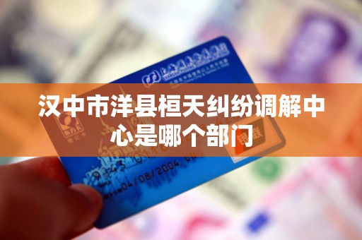 汉中市洋县桓天纠纷调解中心是哪个部门