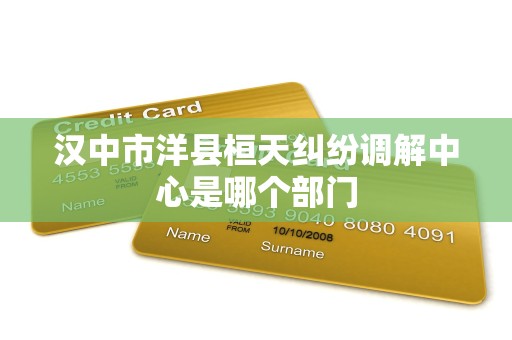 汉中市洋县桓天纠纷调解中心是哪个部门