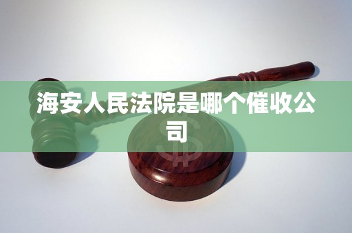 海安人民法院是哪个催收公司