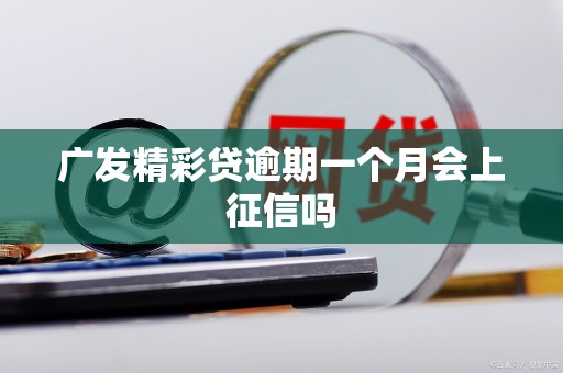 广发精彩贷逾期一个月会上征信吗
