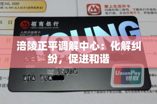 涪陵正平调解中心：化解纠纷，促进和谐