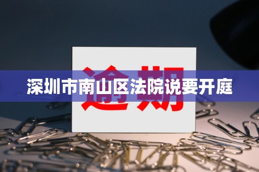 深圳市南山区法院说要开庭