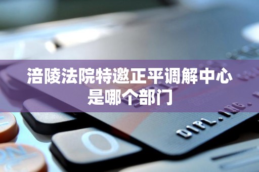 涪陵法院特邀正平调解中心是哪个部门