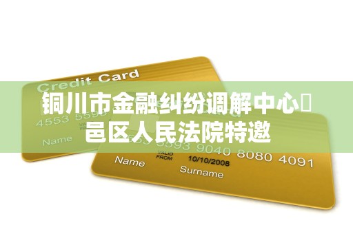 铜川市金融纠纷调解中心鄠邑区人民法院特邀