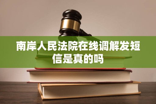 南岸人民法院在线调解发短信是真的吗