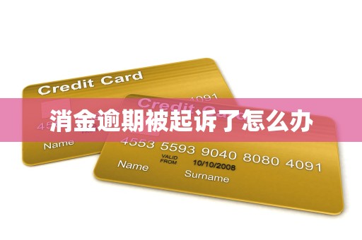 消金逾期被起诉了怎么办